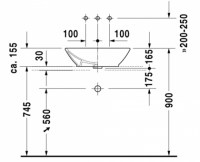 DURAVIT BACINO LAVABO 55x42